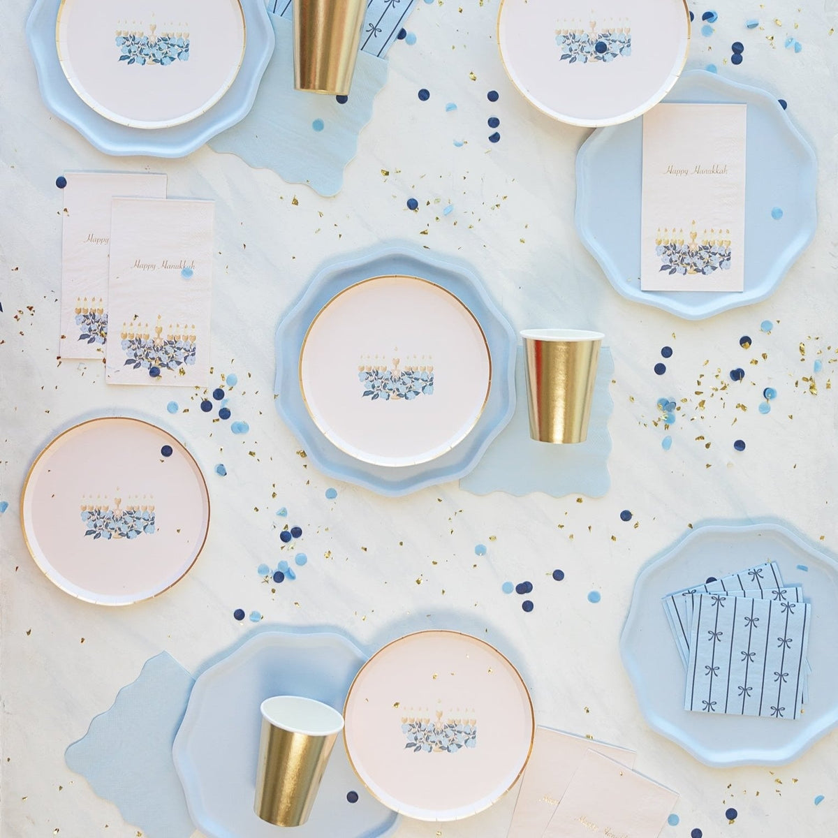 Sky Blue Compostable Dinner Plates