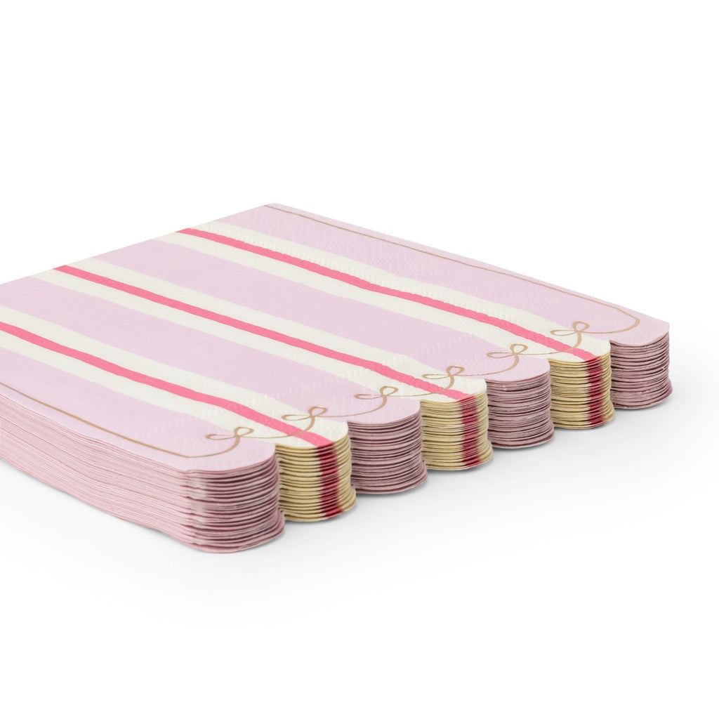 Petal Pink Regency Stripe Large Napkins