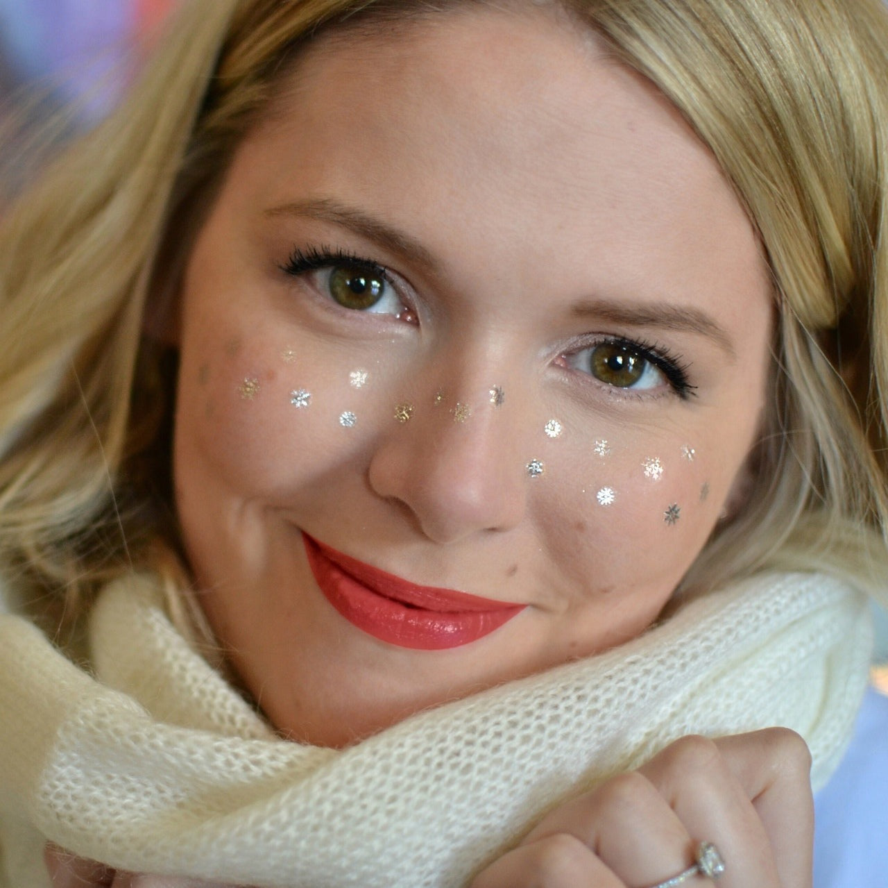 Snowflake Freckles Temporary Tattoos