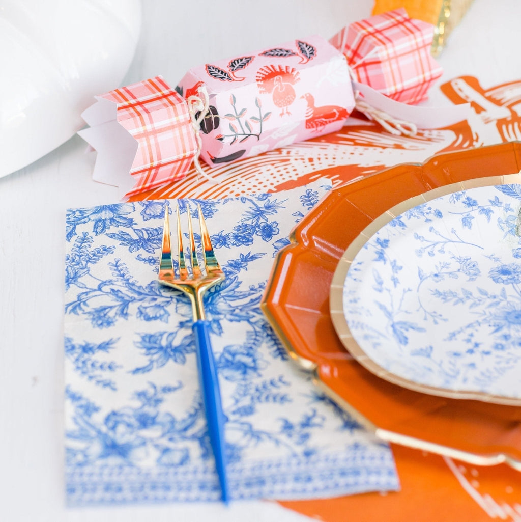 Fancy China Blue & Gold Cutlery