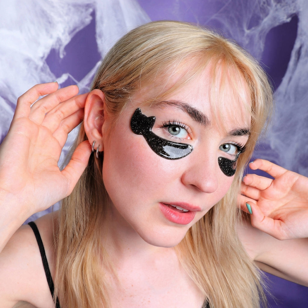 Black Cat Halloween Under Eye Patches