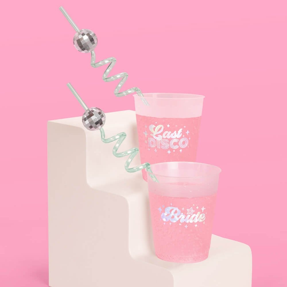 Disco Party Straws