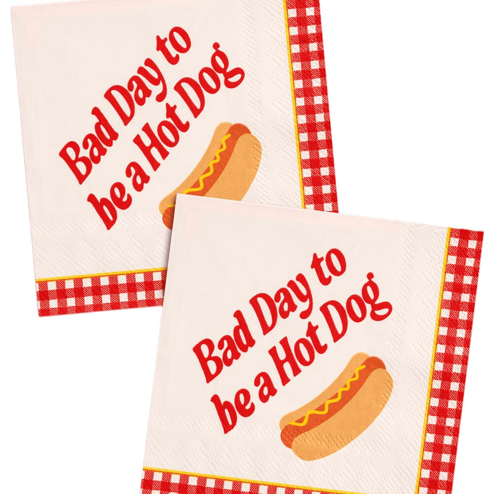 Bad Day To Be A Hot Dog Napkins