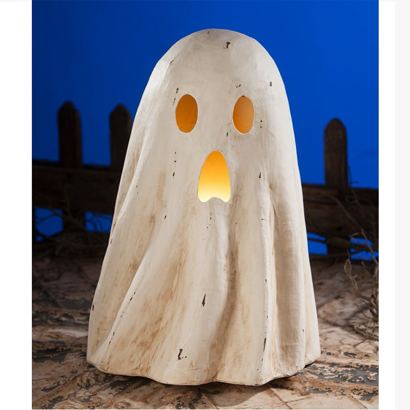 Bethany Lowe Ghost Luminary Large Paper Mache