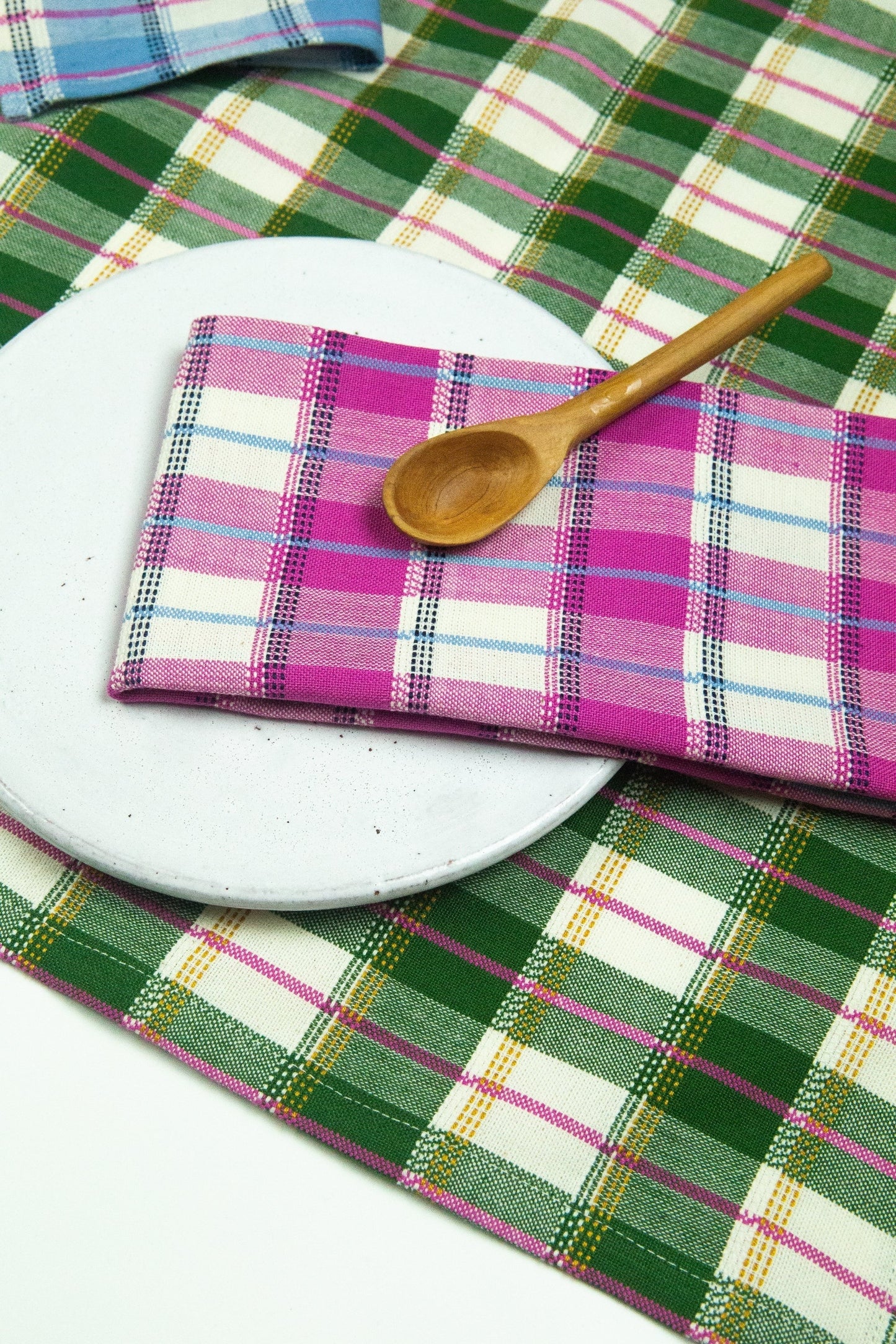San Andres Gingham Forest & White Placemat