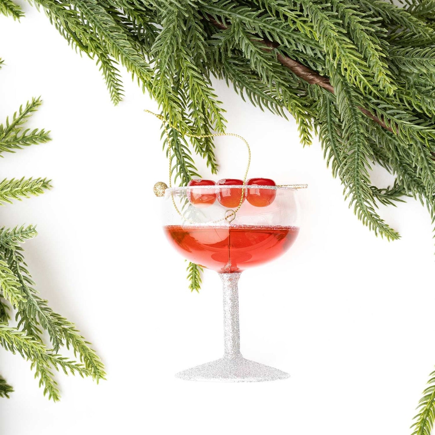Dirty Shirley Glass Ornament
