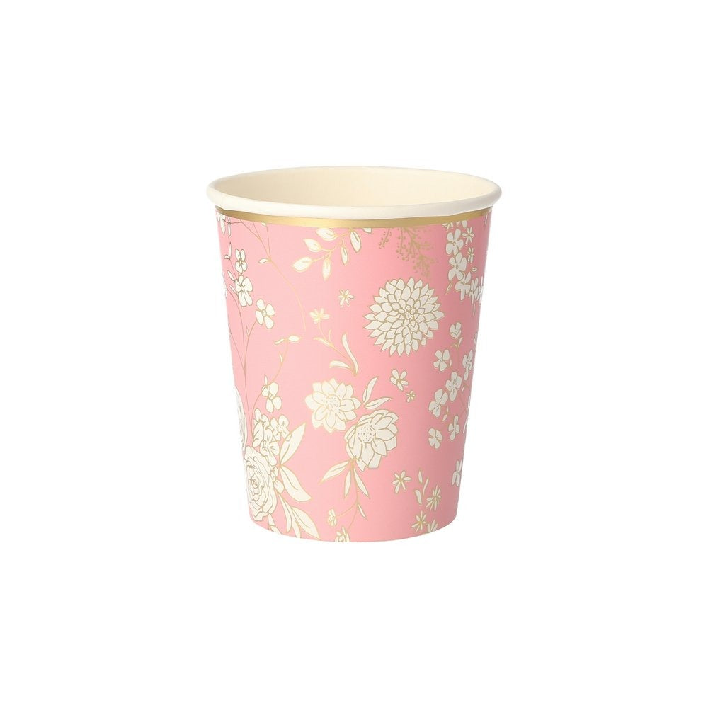 English Garden Floral Party Cups