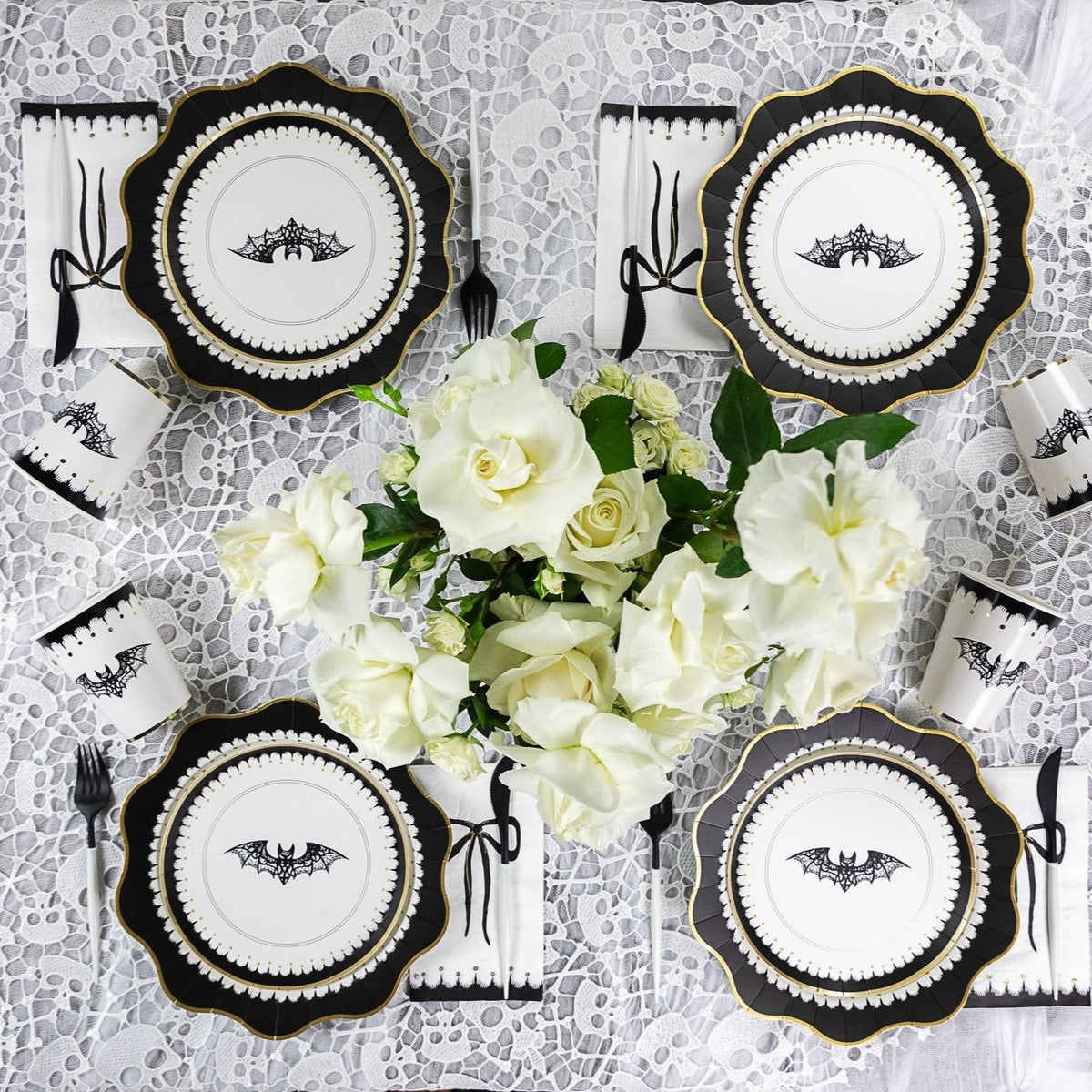 Elegant Halloween Dinner Plates