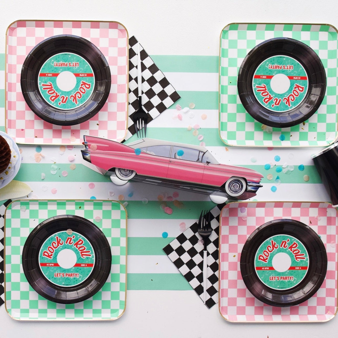 Fresh Mint Signature Cabana Stripe Table Runner