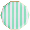 Fresh Mint Signature Cabana Stripe Large Plates