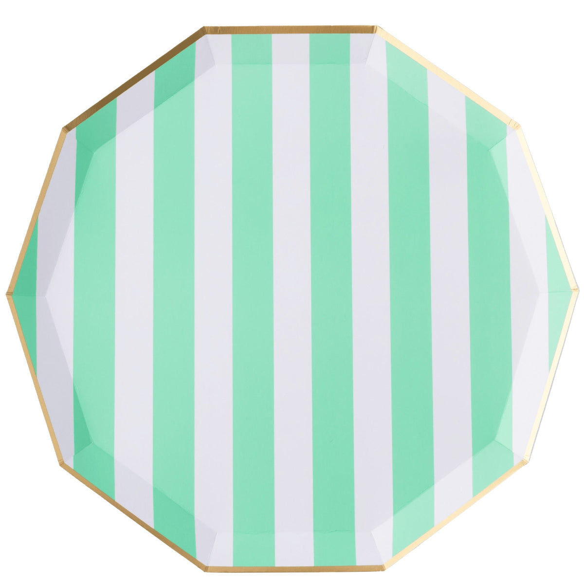 Fresh Mint Signature Cabana Stripe Large Plates