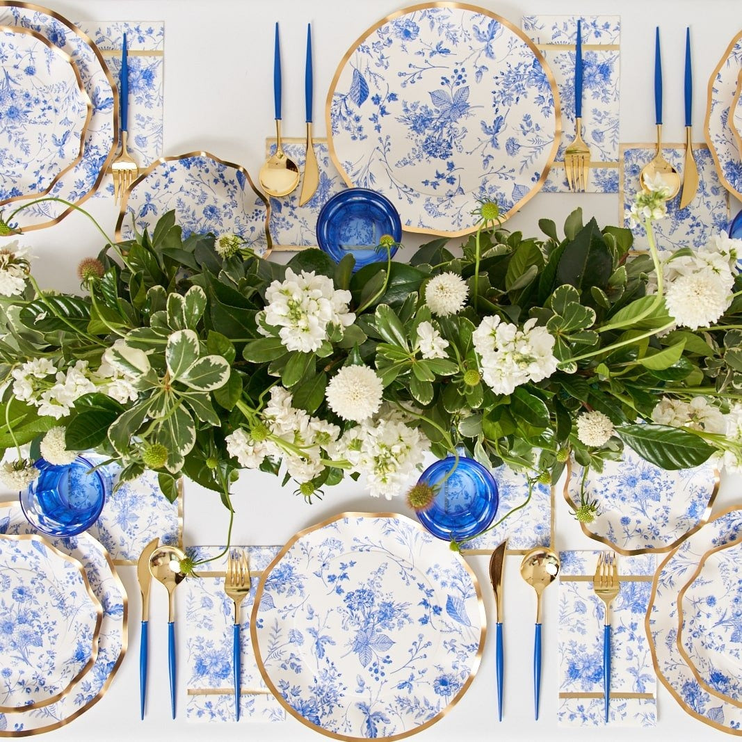 Fancy China Blue & Gold Cutlery