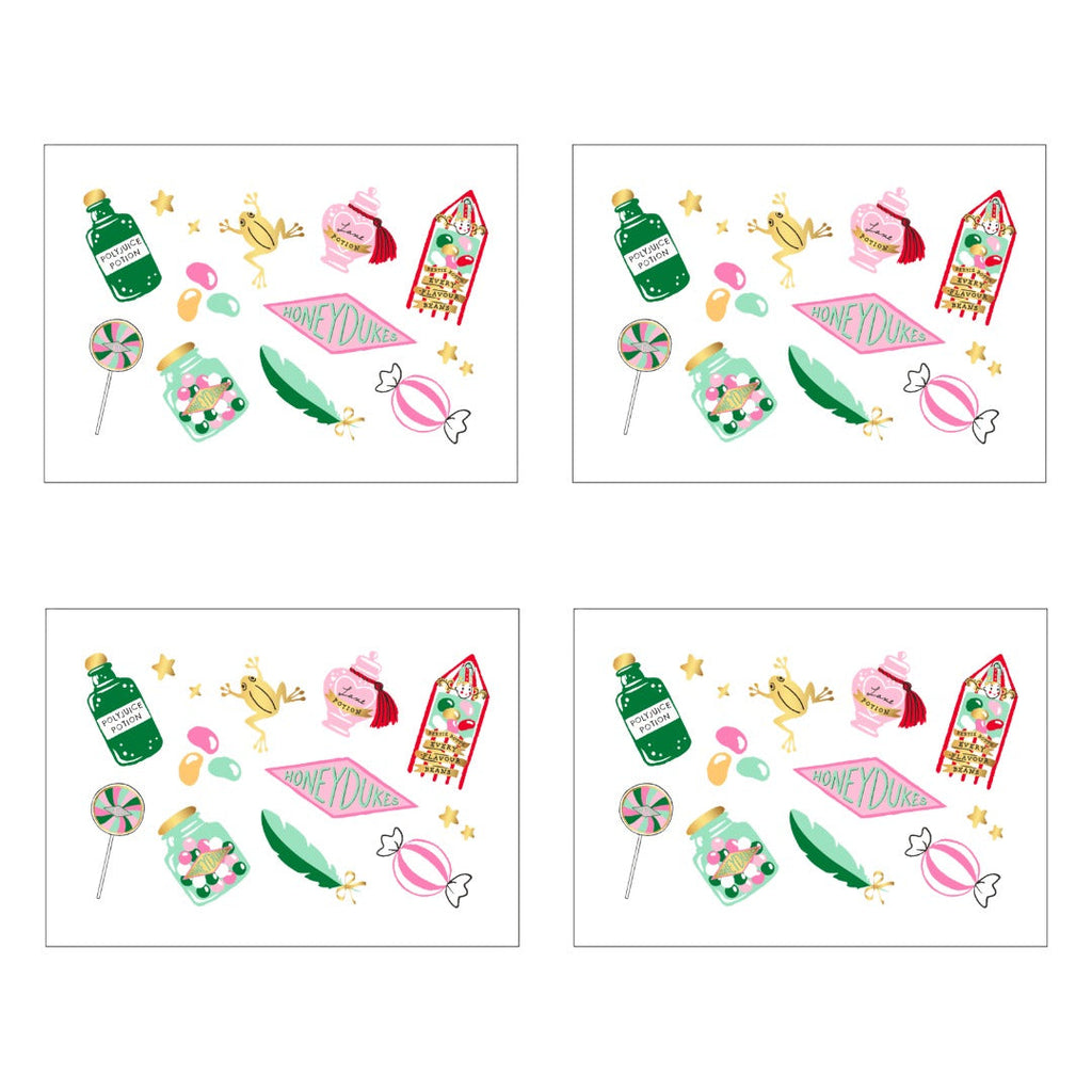 Harry Potter X Bonjour Fete Honeydukes Tattoos