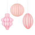 Pink Hanging Lanterns