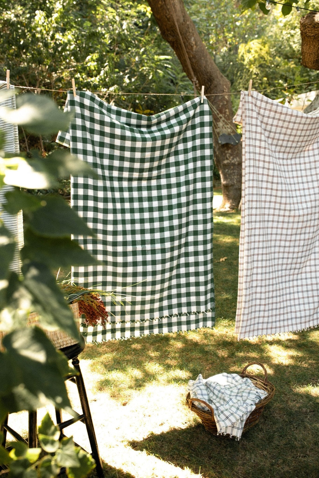 Gingham Hunter Tablecloth