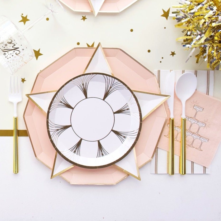 Champagne Tower Peach Cocktail Napkins