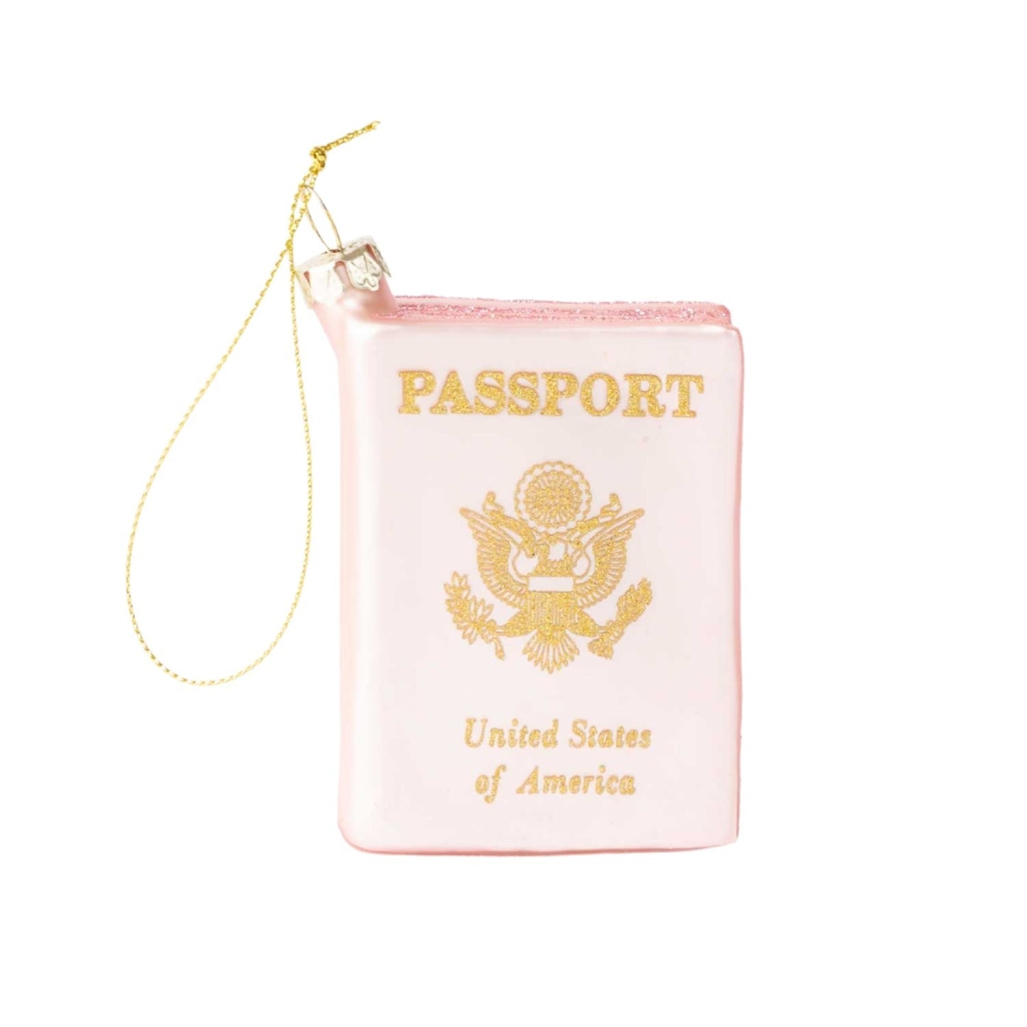 Passport Glass Ornament