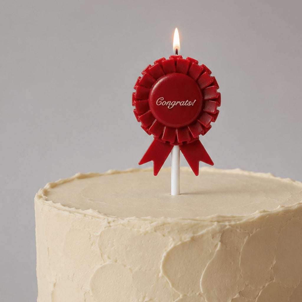 Congrats Rosette Candle