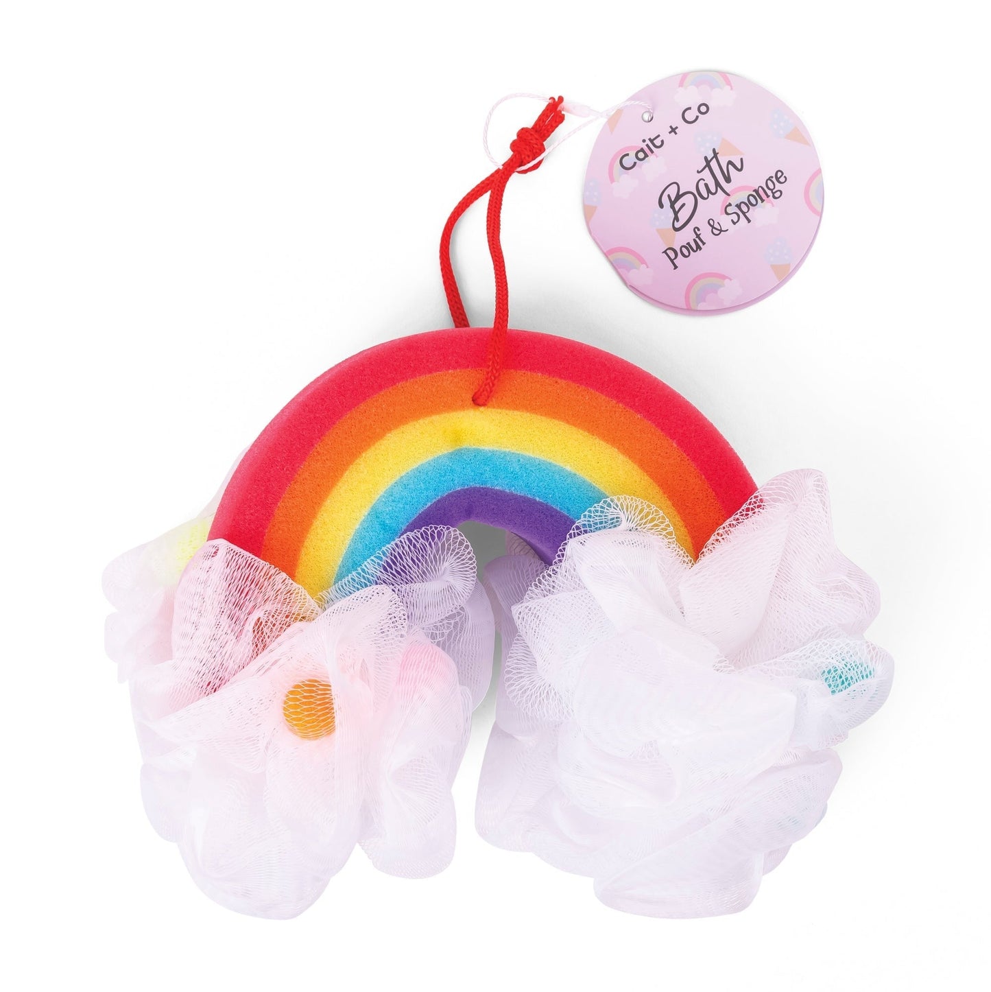 Rainbow Bath Poof & Sponge