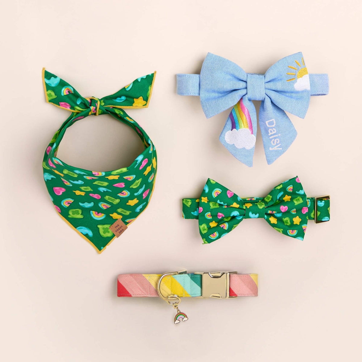 Over the Rainbow Dog Collar
