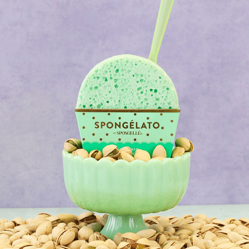 Pistachio Shower Buffer Sponge