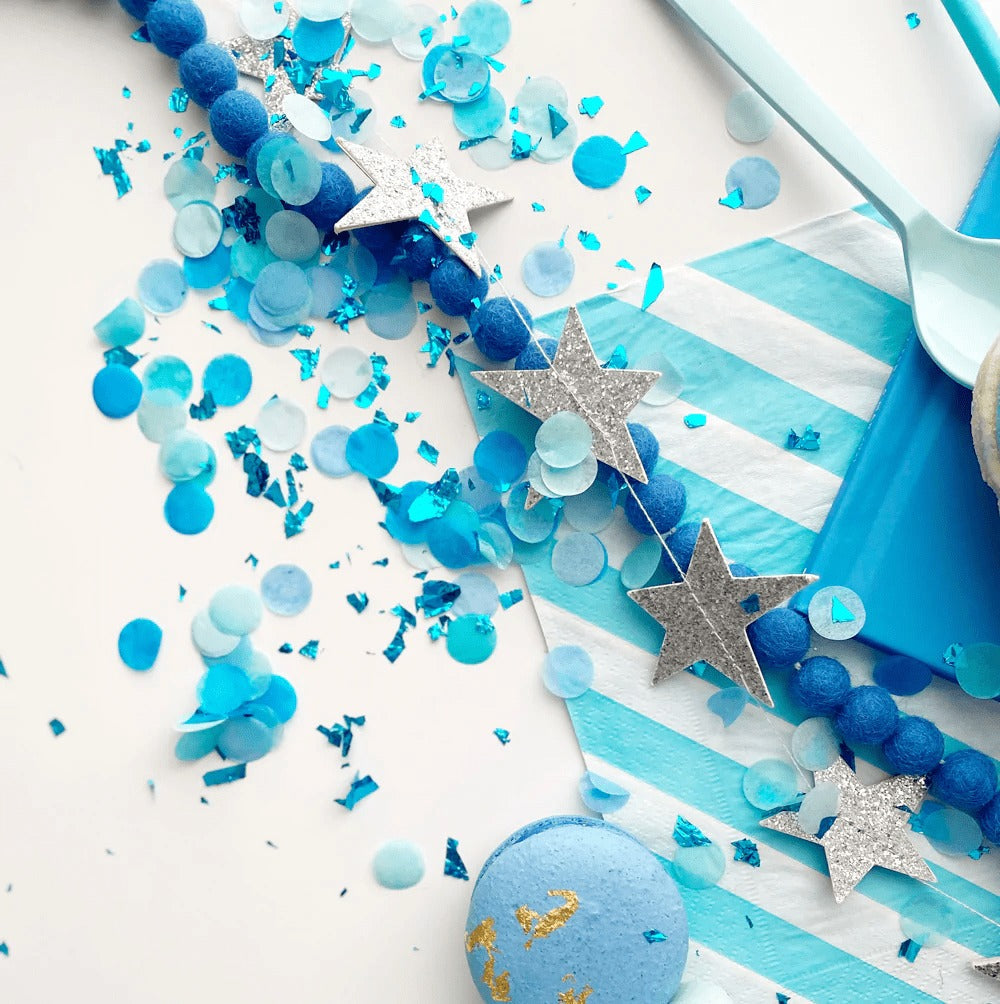 Blue Snow Cone Artisan Confetti
