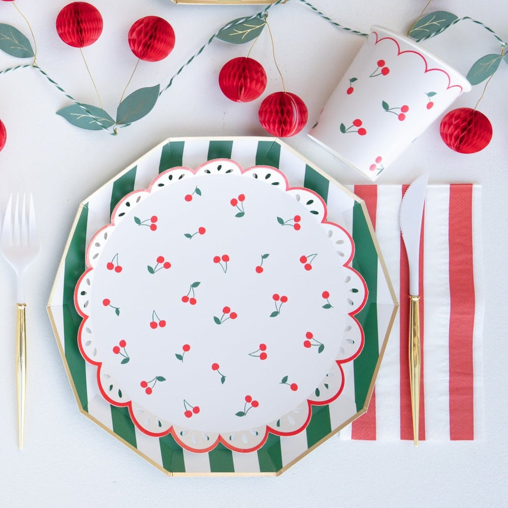 Cherry Pattern Cups