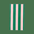 Pink & Green Signature Cabana Stripe Guest Towels