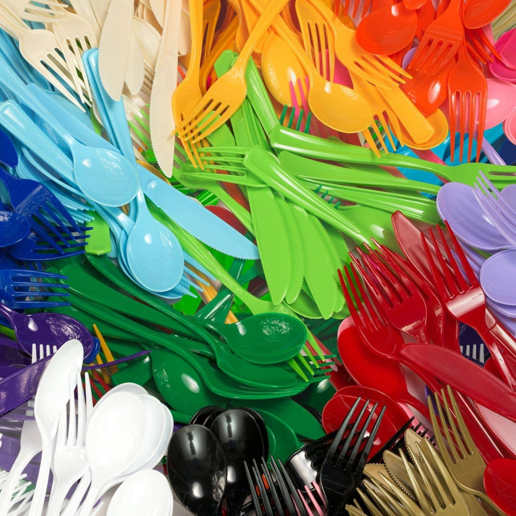 Ivory Plastic Forks