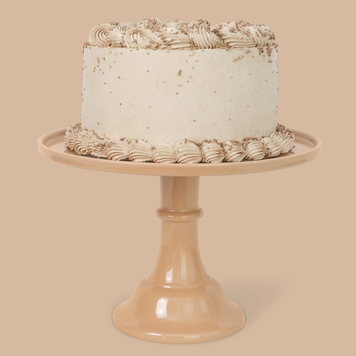 Large Latte Brown Melamine Cake Stand