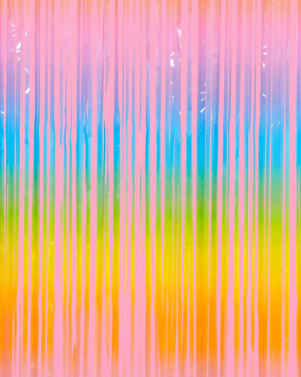 Pastel Rainbow Fringe Curtain Backdrop