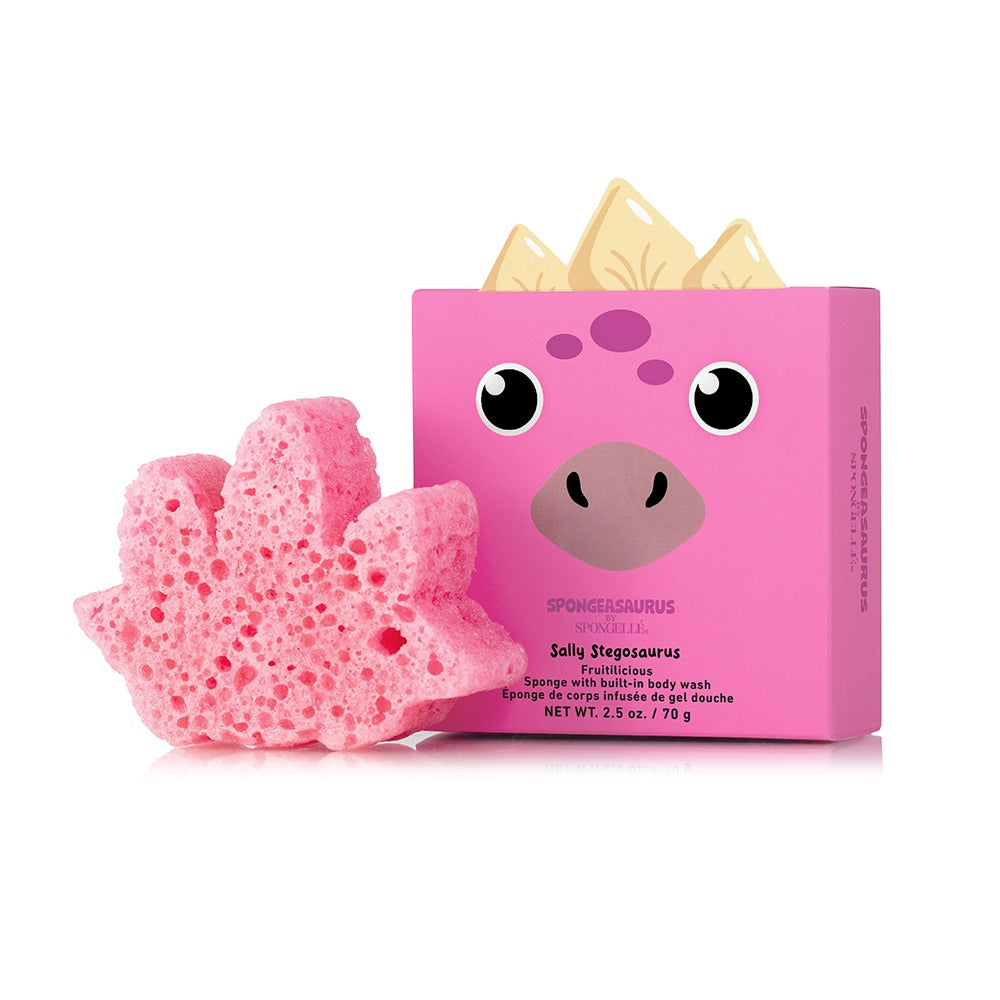 Sally Stegosaurus Shower Buffer Sponge