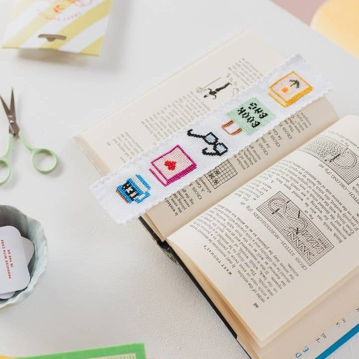 Bookish Cross Stitch Bookmark Kit