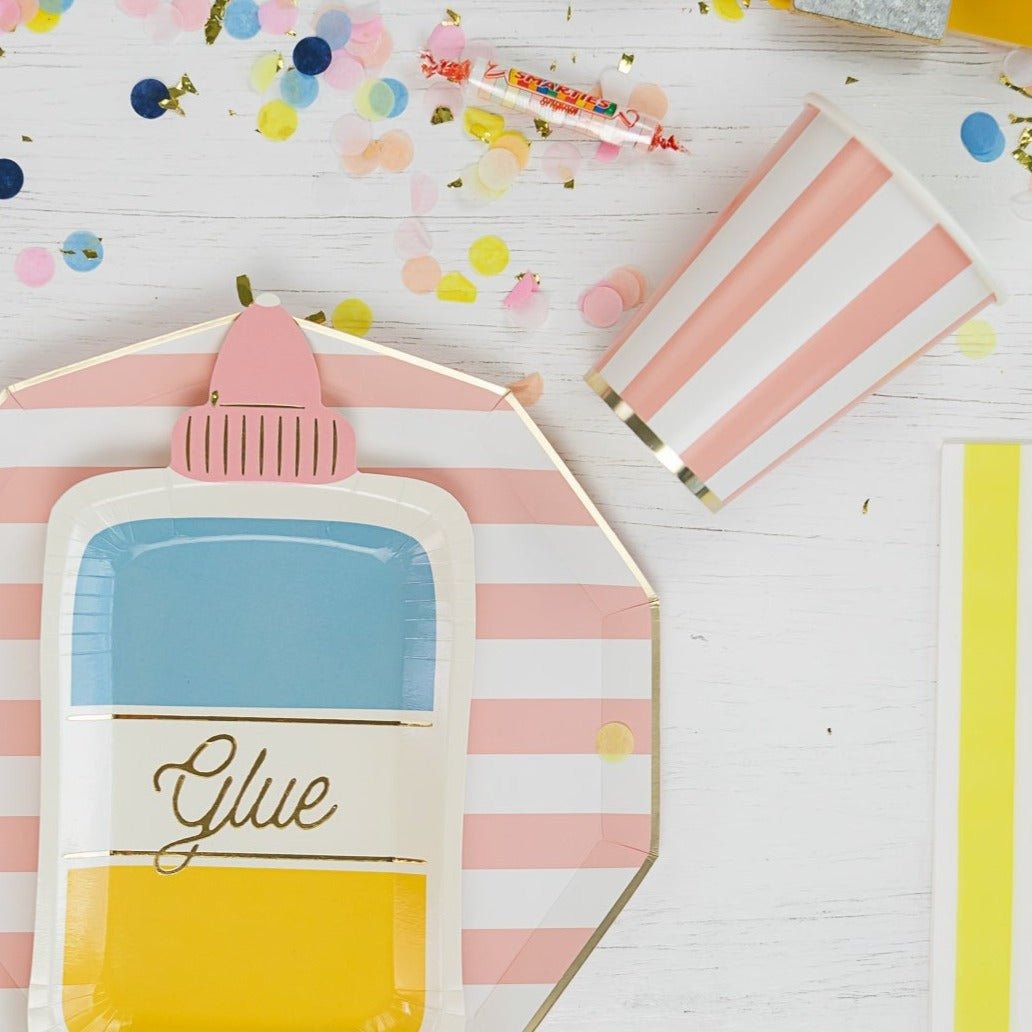 Petal Pink Signature Cabana Stripe Cups