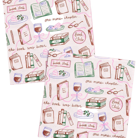 Book Club Party Napkins | 25 Paper Napkins