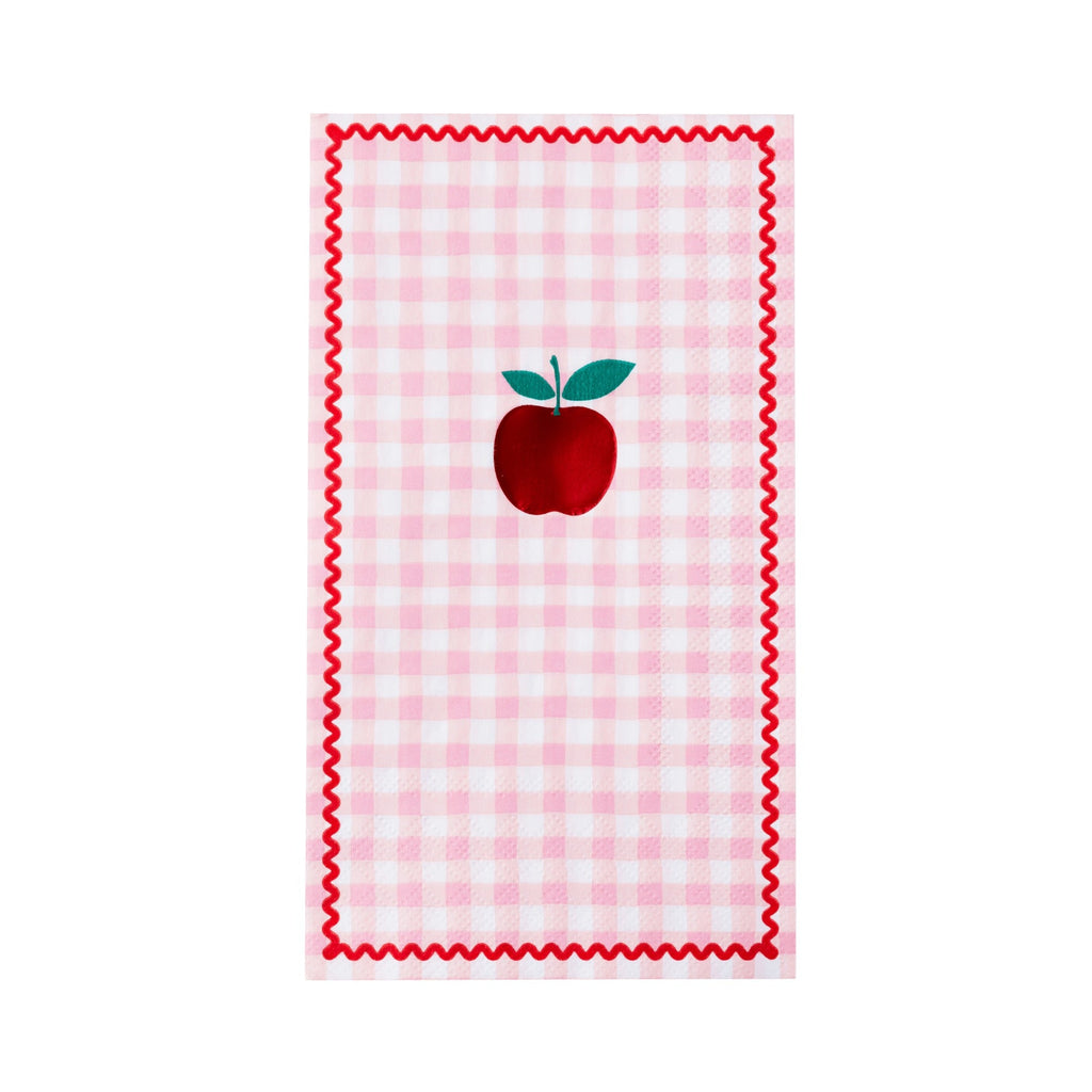 Gingham Apple Guest Towels
