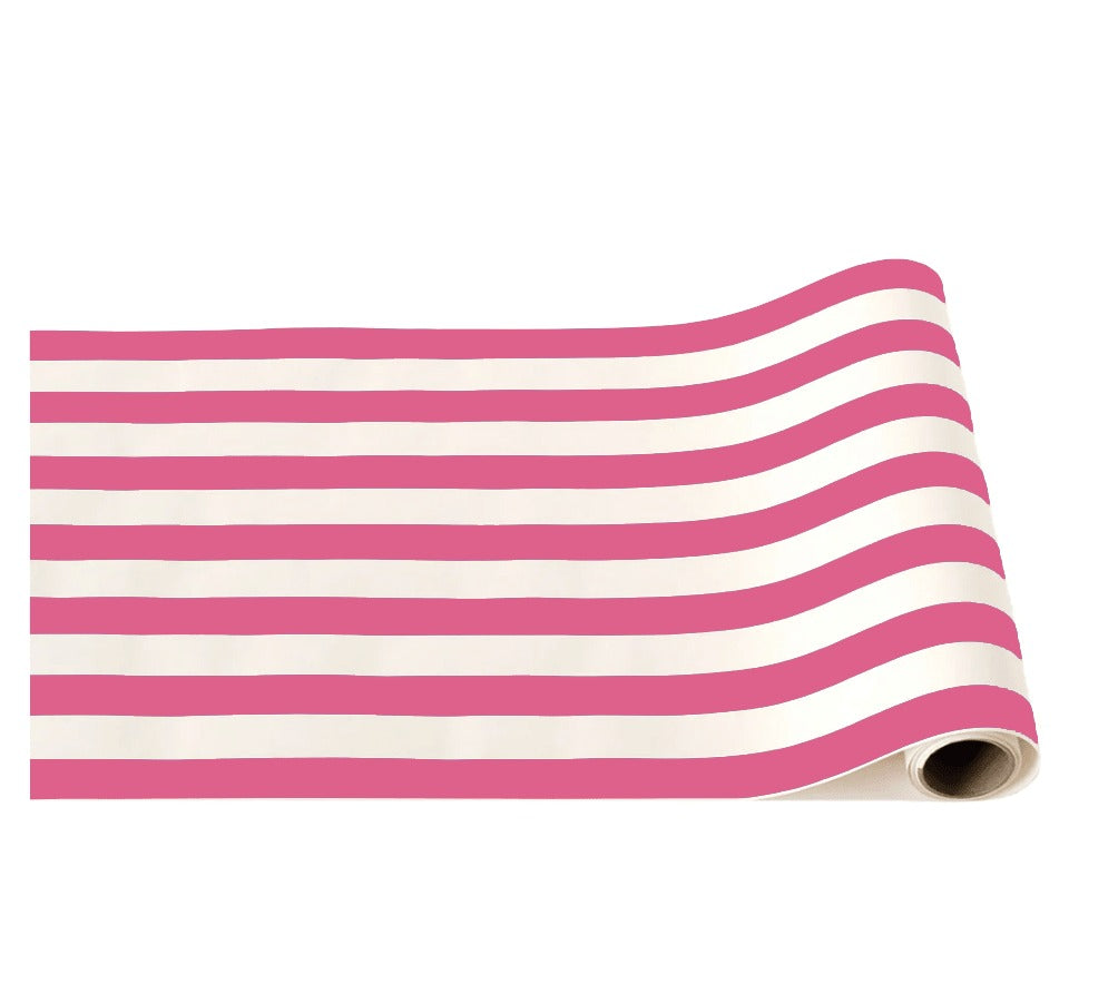 Haute Pink Signature Cabana Stripe Table Runner