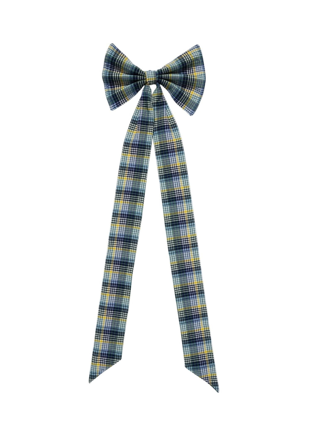 Maine Plaid Multicolor Fabric Bow
