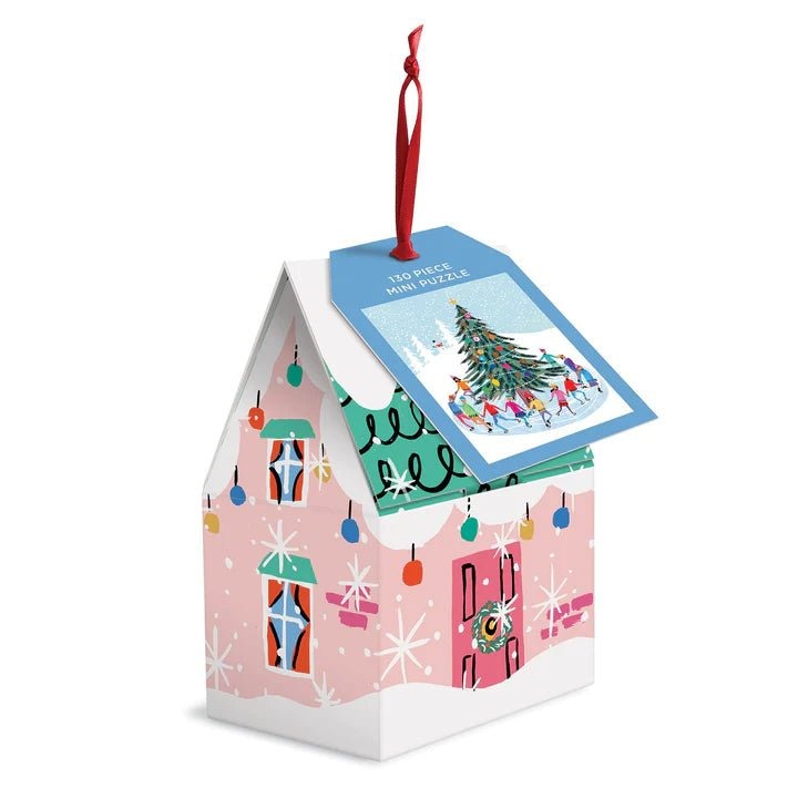 Ice Skater Puzzle Ornament