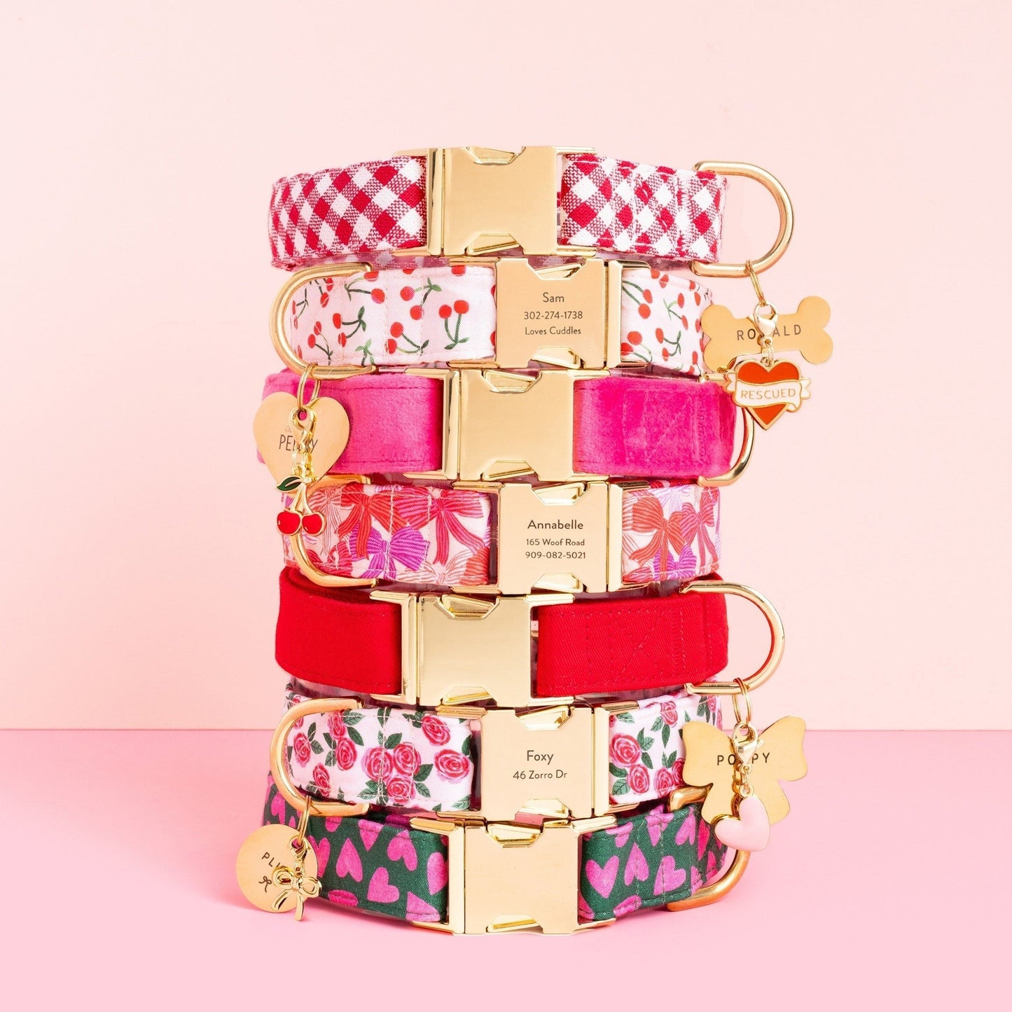 Cherry Jubilee Dog Collar