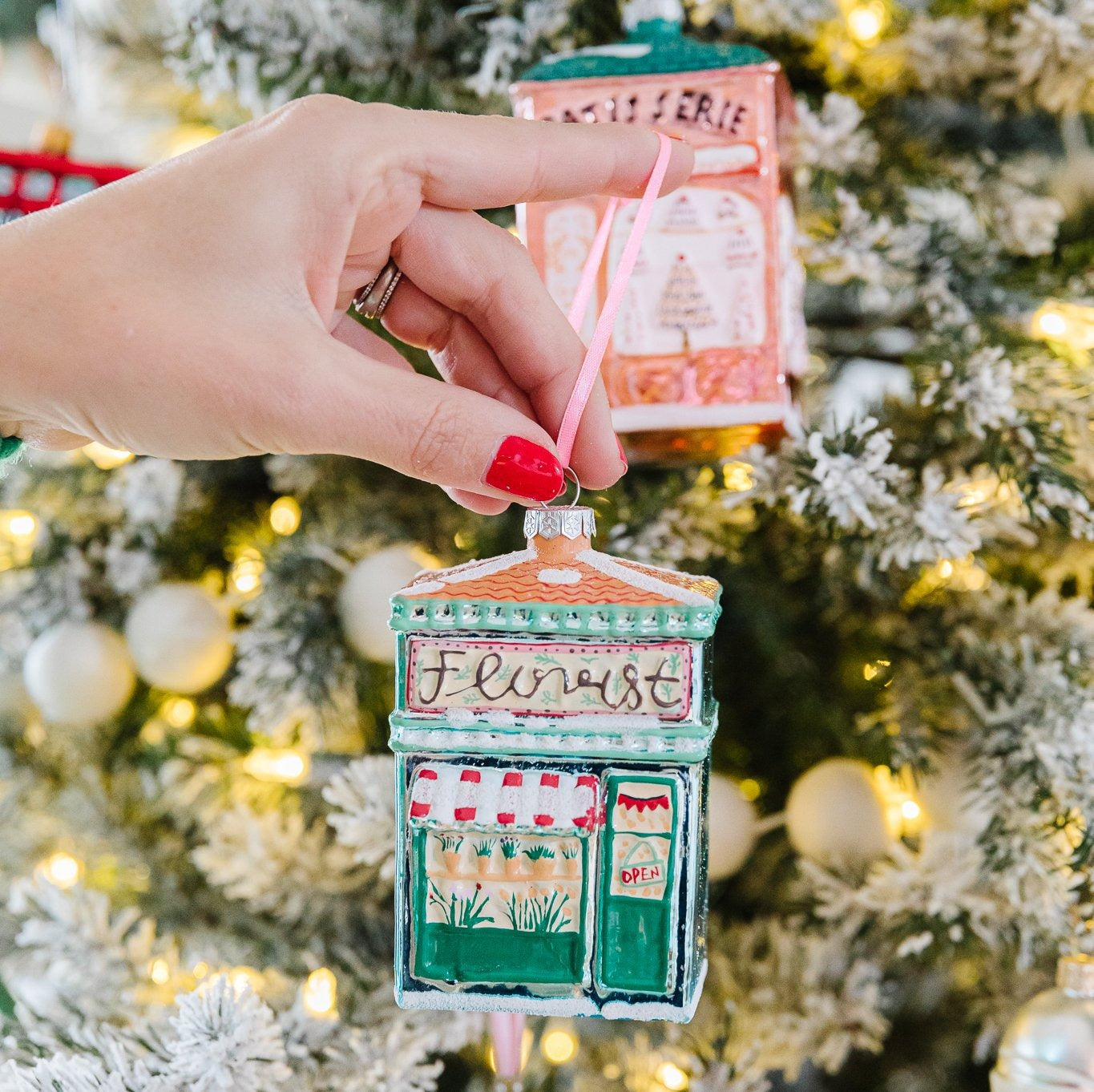 Florist Shop Glass Ornament by Cody Foster