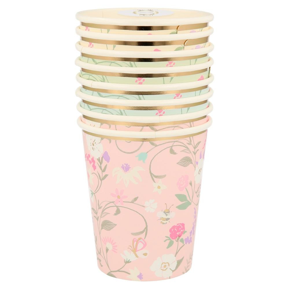 Meri Meri X Laduree Paris Floral Party Cups