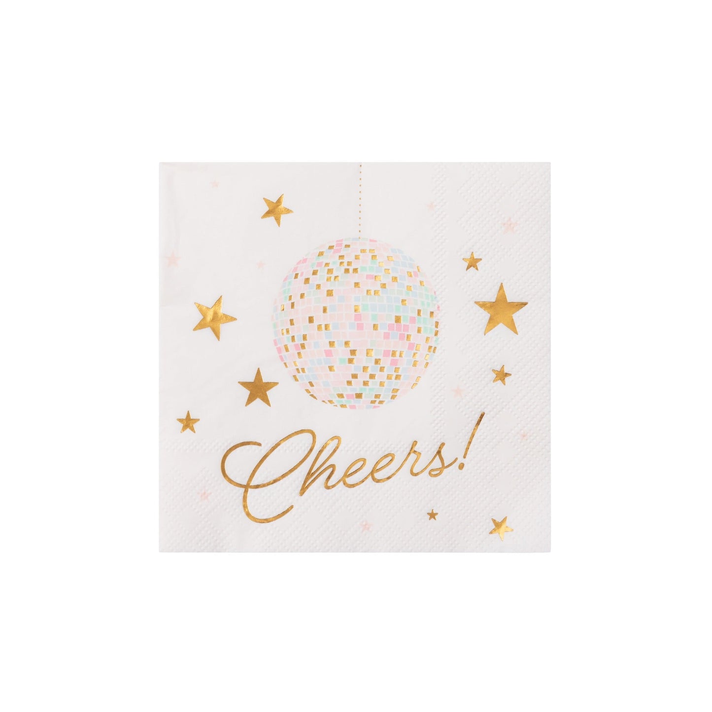Pink Disco Ball Cocktail Napkins