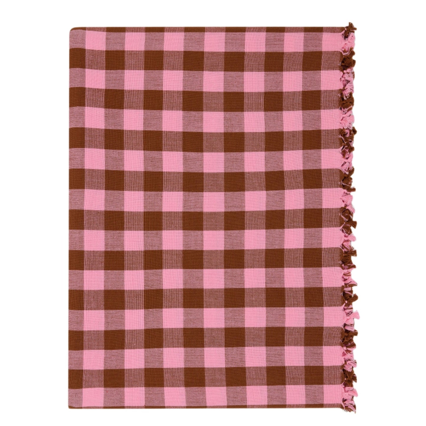 Gingham Candy Pink Tablecloth
