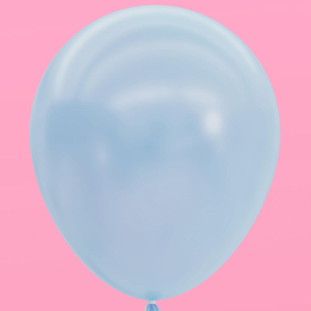 Blue, White & Silver Balloon Set