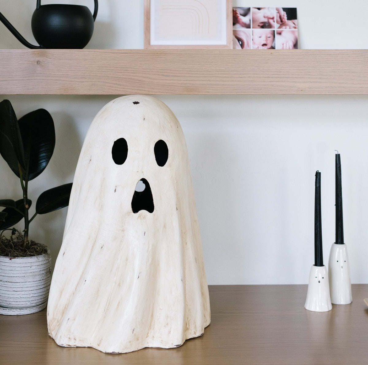 Bethany Lowe Ghost Luminary Large Paper Mache
