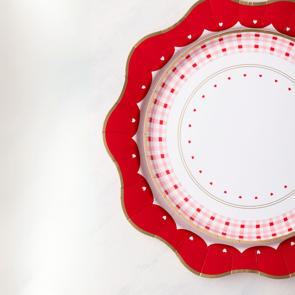 Elegant Valentine Dinner Plates