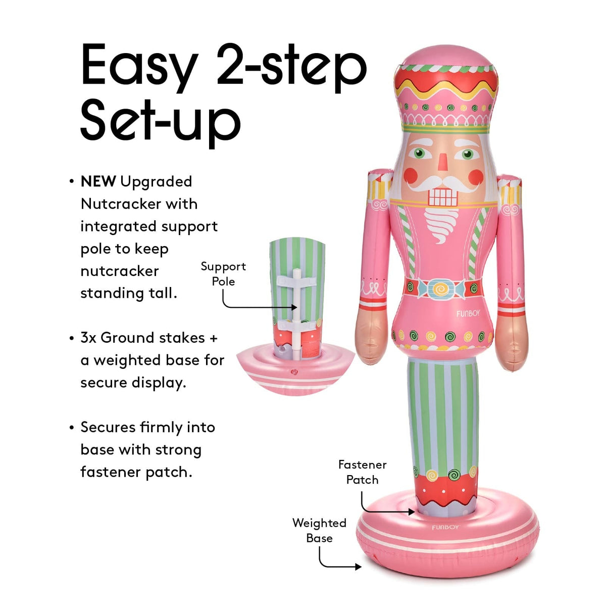 Small Inflatable Pink Nutcracker