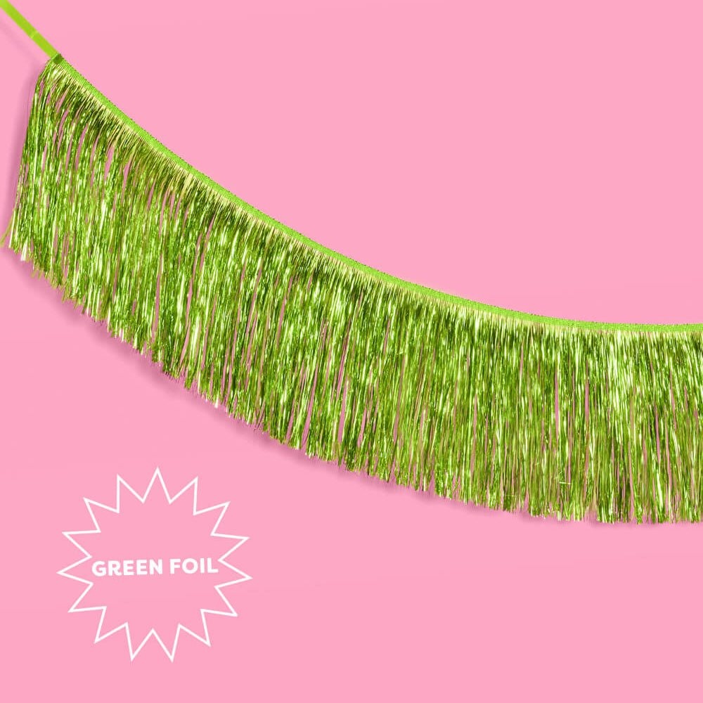 Lime Green Fringe Banner