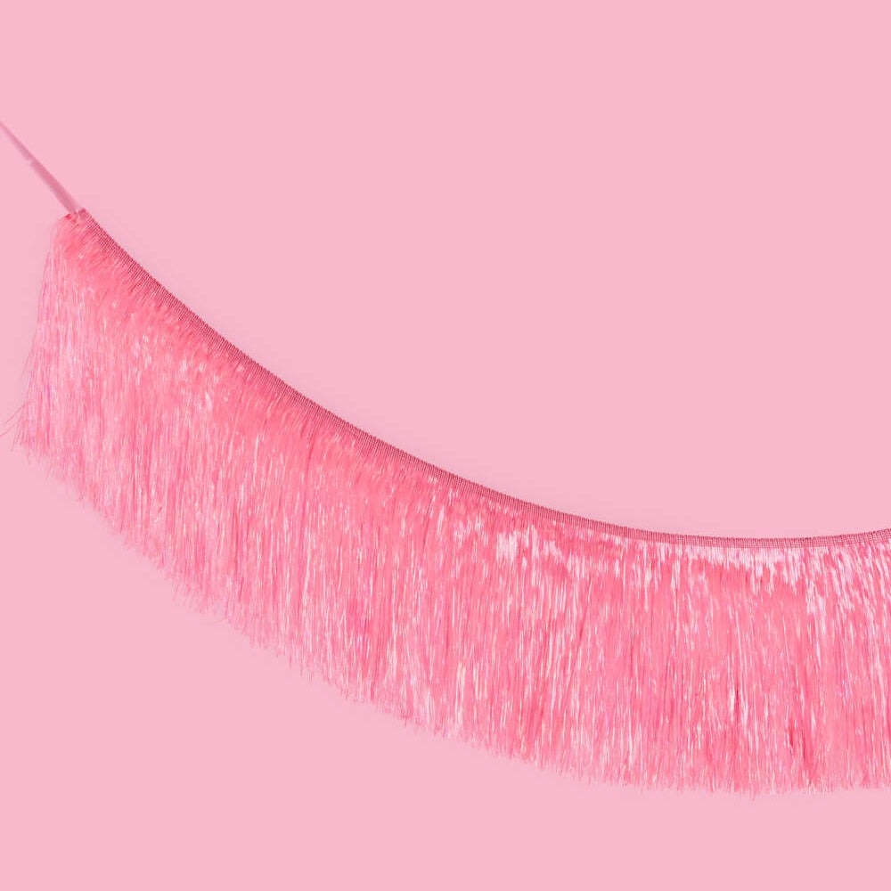 Pink Fringe Banner